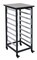 Luxor Mobile Bin Storage System - Single Row with 4 Large Bins